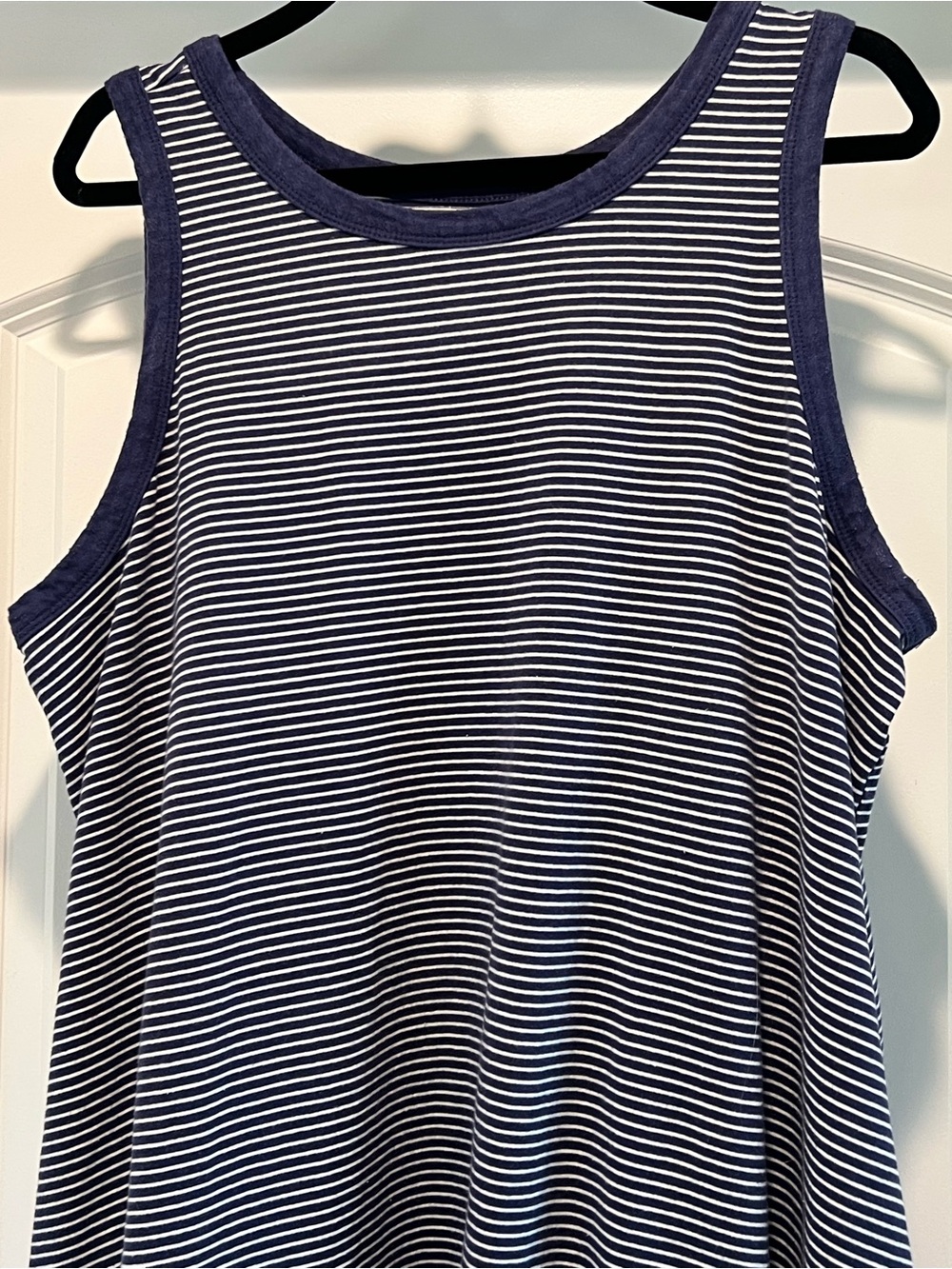 Sonoma Navy and White Striped Tank Dress